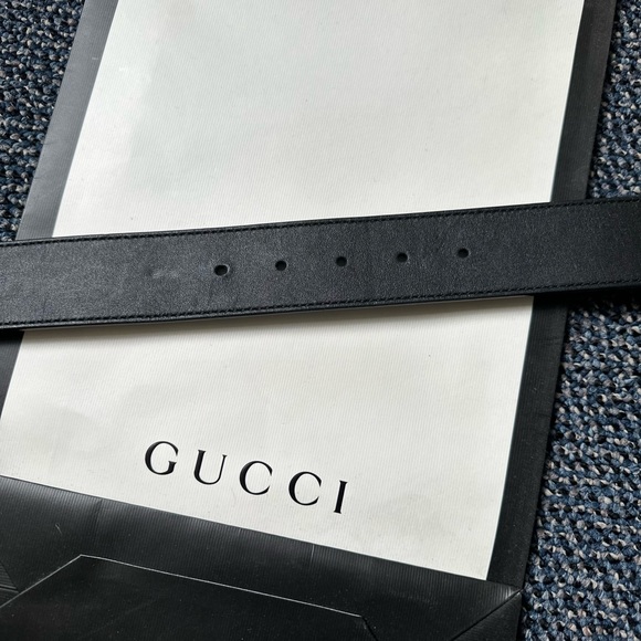 Gucci wide leather belt
